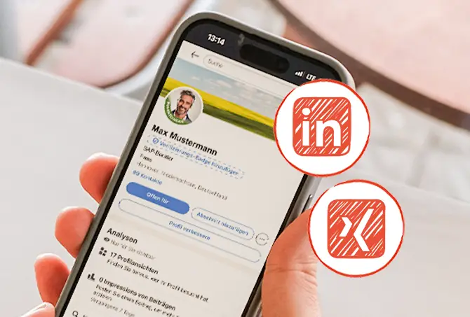 Linkedin- oder Xing-Bewerbung Online Inwerken AG